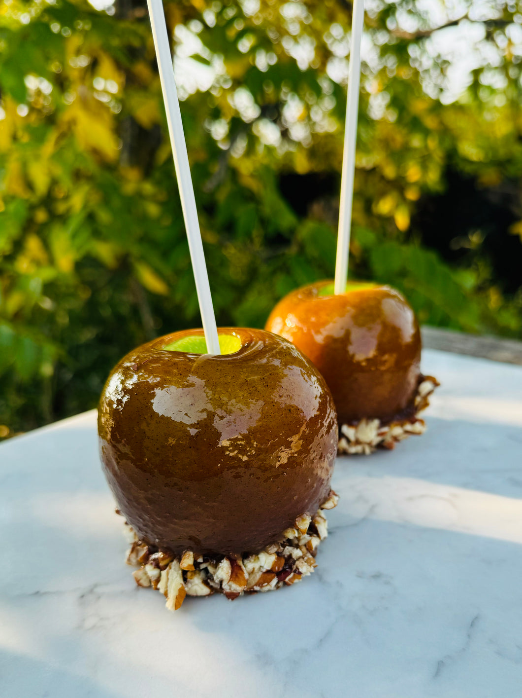 Spiced Caramel Apple with Toasted Pecans