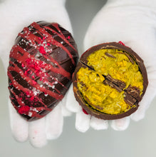 Load image into Gallery viewer, Viral Dubai Knafeh Pistachio EGG with Raspberry Drizzle
