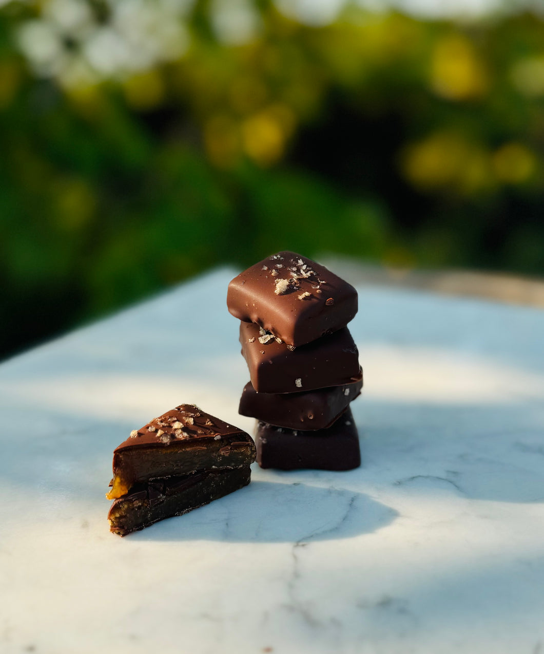 Cinnamon Spiced Caramels with Maple Smoked Sea Salt